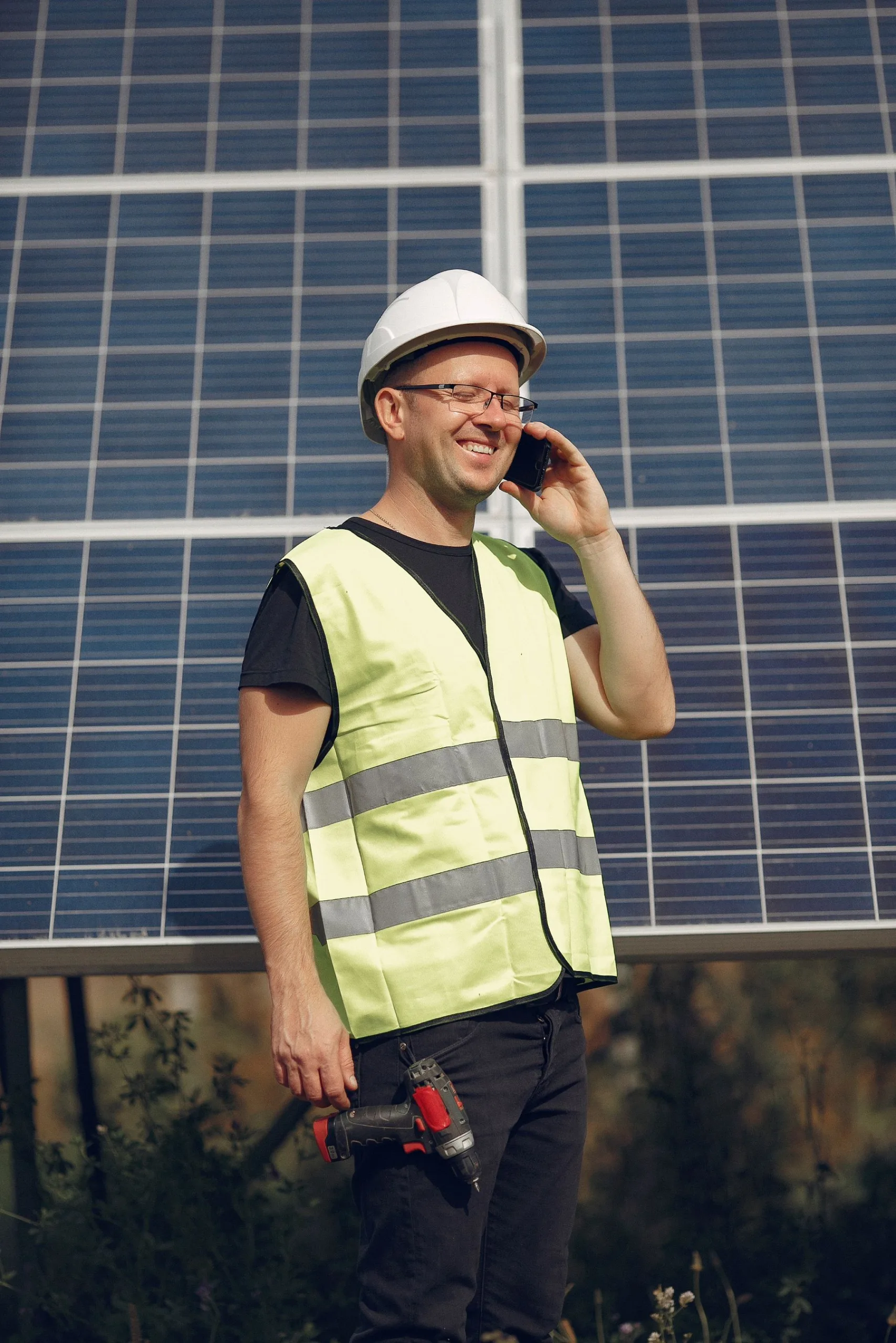 Solar panels on roof