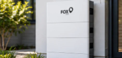 Fox ESS home battery installed outside an Australian house